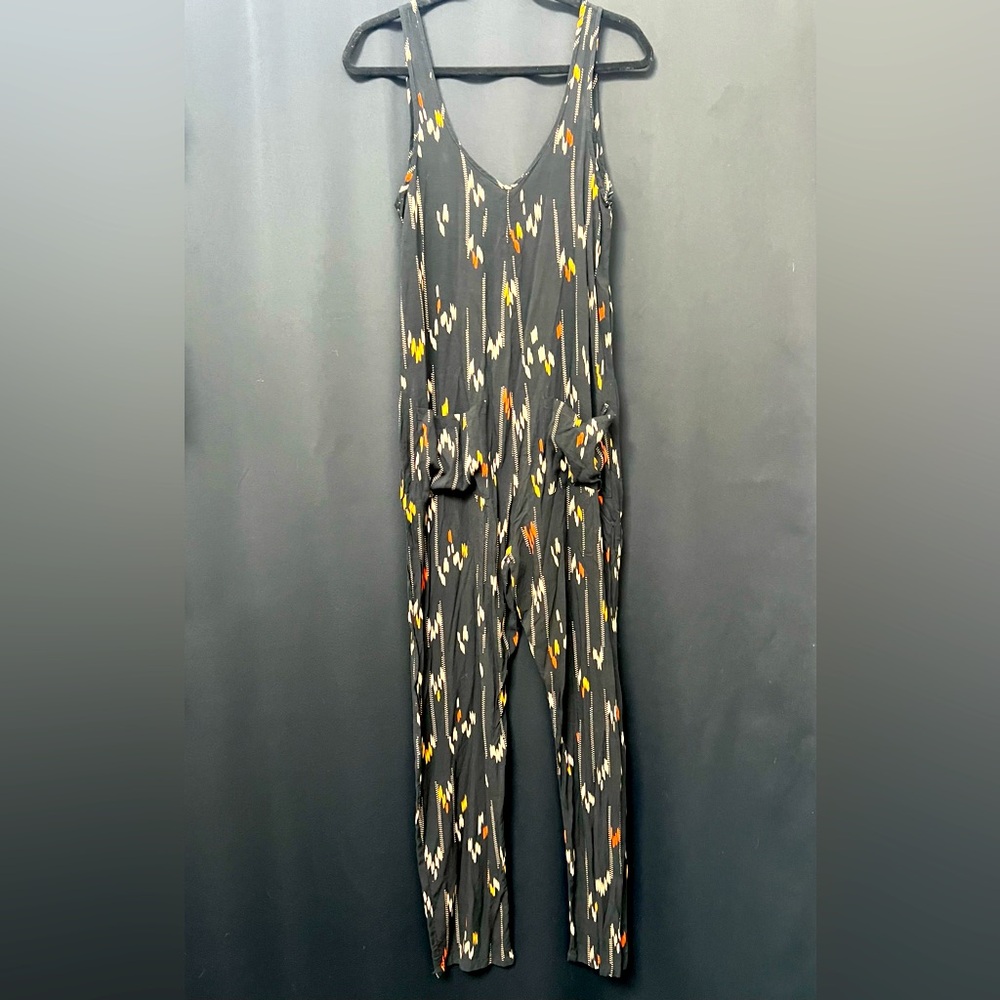 Tysa Black Patterned Jumpsuit - image 1